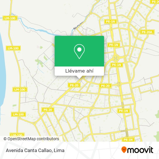 Mapa de Avenida Canta Callao