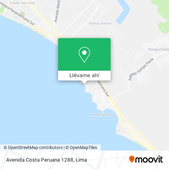 Mapa de Avenida Costa Peruana 1288