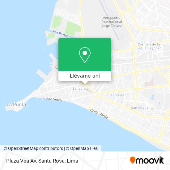 Mapa de Plaza Vea Av. Santa Rosa