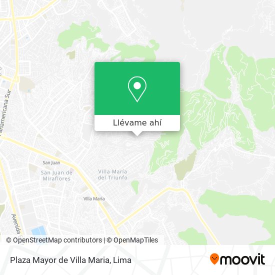 Mapa de Plaza Mayor de Villa Maria