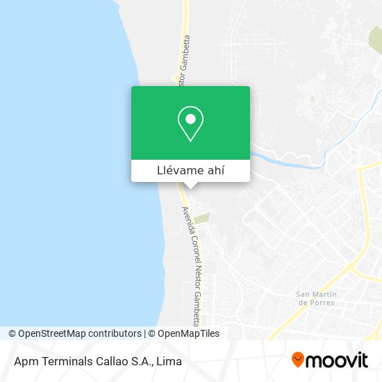 Mapa de Apm Terminals Callao S.A.