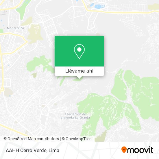 Mapa de AAHH Cerro Verde