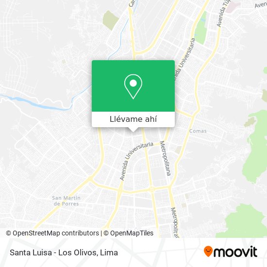 Mapa de Santa Luisa - Los Olivos