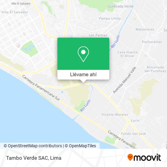 Mapa de Tambo Verde SAC