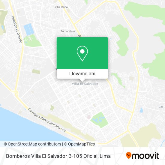 Mapa de Bomberos Villa El Salvador B-105 Oficial