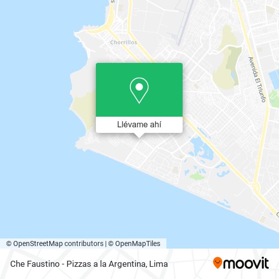 Mapa de Che Faustino - Pizzas a la Argentina