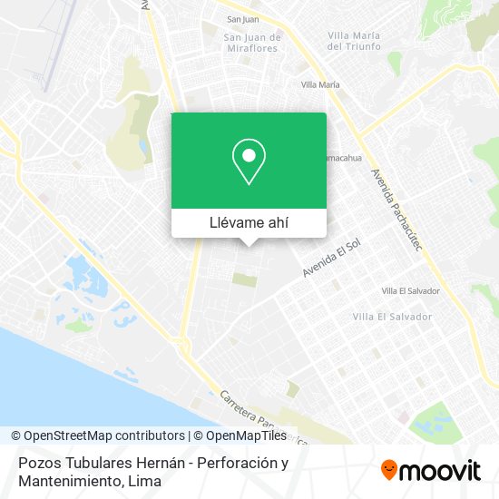 Mapa de Pozos Tubulares Hernán - Perforación y Mantenimiento