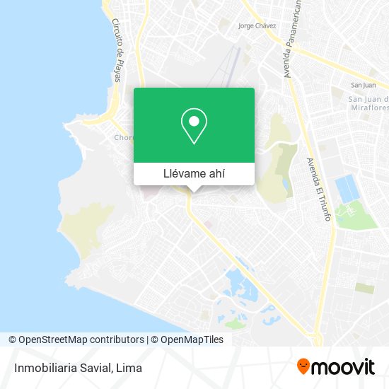 Mapa de Inmobiliaria Savial