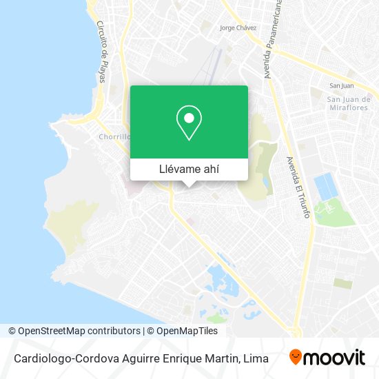 Mapa de Cardiologo-Cordova Aguirre Enrique Martin