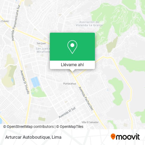 Mapa de Arturcar Autoboutique