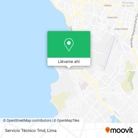 Mapa de Servicio Técnico Tmd