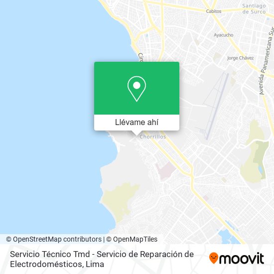 Mapa de Servicio Técnico Tmd - Servicio de Reparación de Electrodomésticos