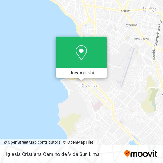 Mapa de Iglesia Cristiana Camino de Vida Sur