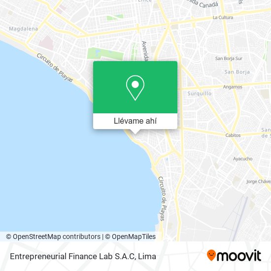 Mapa de Entrepreneurial Finance Lab S.A.C