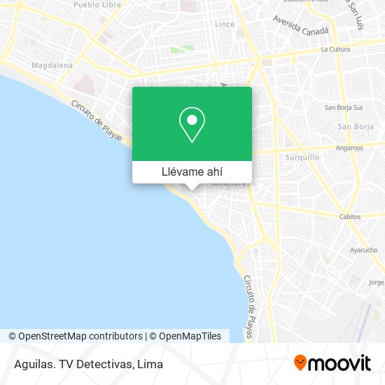 Mapa de Aguilas. TV Detectivas