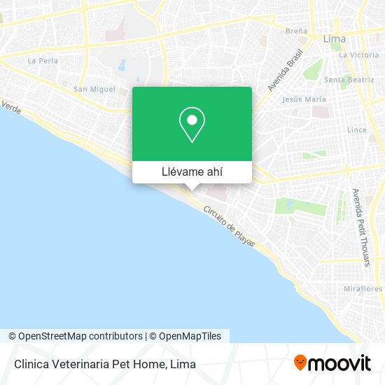 Mapa de Clinica Veterinaria Pet Home