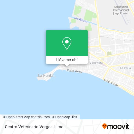 Mapa de Centro Veterinario Vargas
