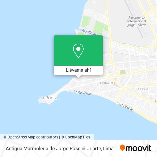 Mapa de Antigua Marmoleria de Jorge Rossini Uriarte