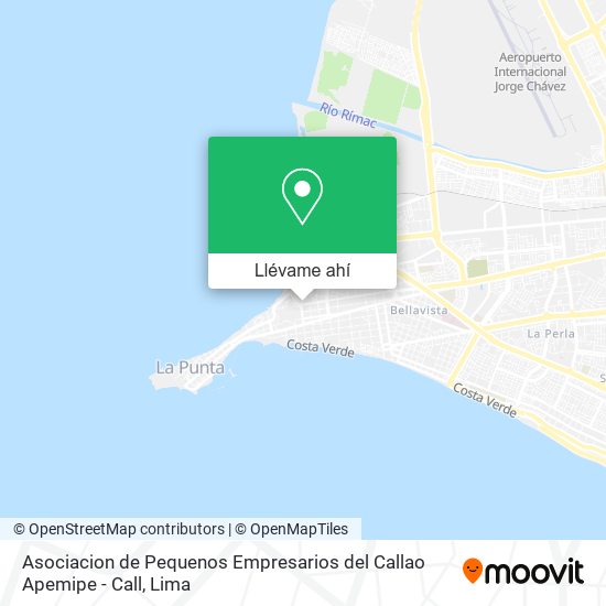 Mapa de Asociacion de Pequenos Empresarios del Callao Apemipe - Call