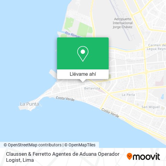 Mapa de Claussen & Ferretto Agentes de Aduana Operador Logist