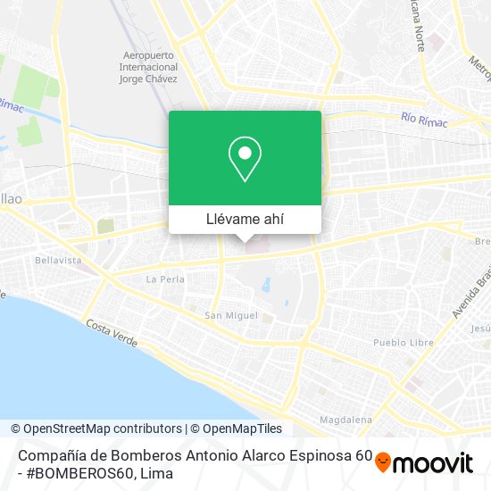 Mapa de Compañía de Bomberos Antonio Alarco Espinosa 60 - #BOMBEROS60