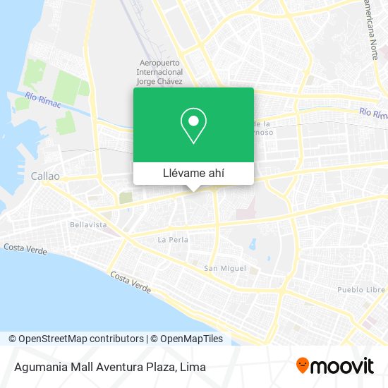 Mapa de Agumania Mall Aventura Plaza