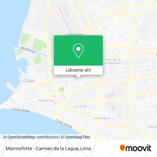 Mapa de Marmoforte - Carmen de la Legua