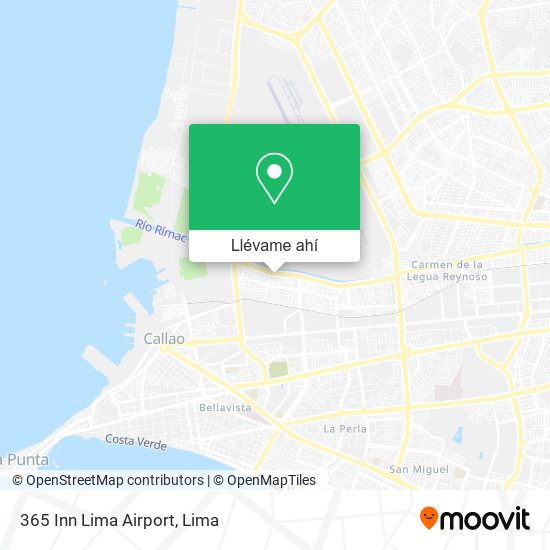 Mapa de 365 Inn Lima Airport
