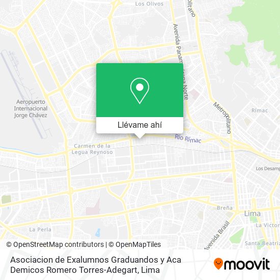 Mapa de Asociacion de Exalumnos Graduandos y Aca Demicos Romero Torres-Adegart