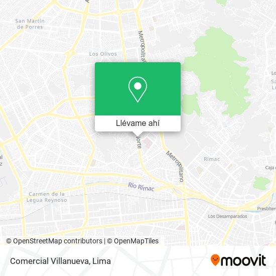 Mapa de Comercial Villanueva