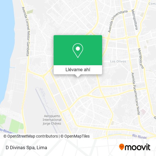 Mapa de D Divinas Spa