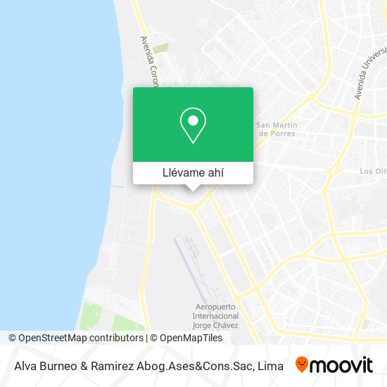 Mapa de Alva Burneo & Ramirez Abog.Ases&Cons.Sac