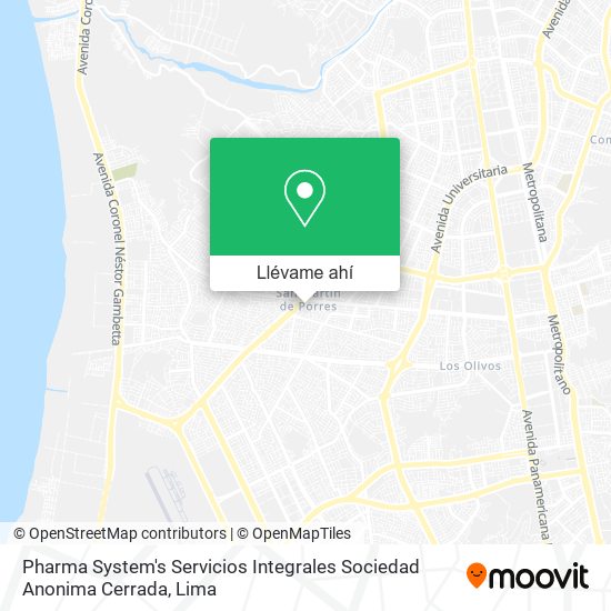 Mapa de Pharma System's Servicios Integrales Sociedad Anonima Cerrada