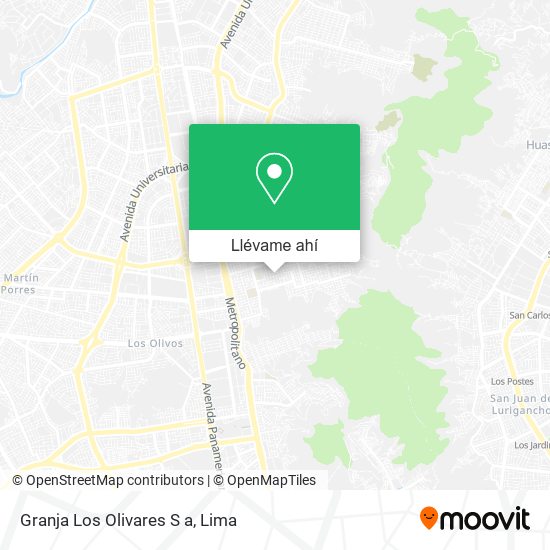 Mapa de Granja Los Olivares S a
