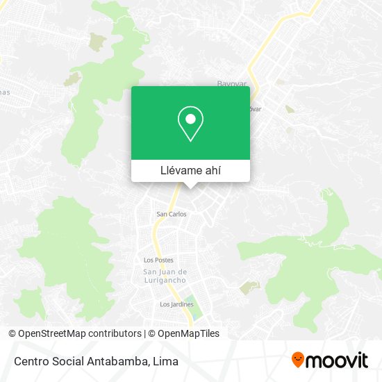 Mapa de Centro Social Antabamba