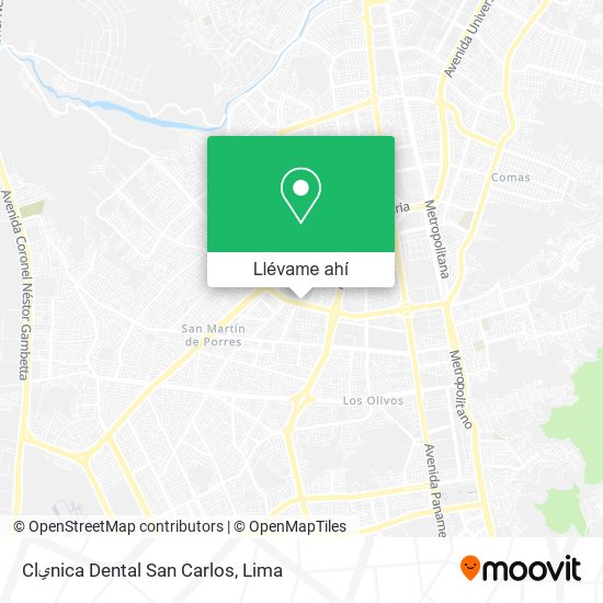 Mapa de Clيnica Dental San Carlos