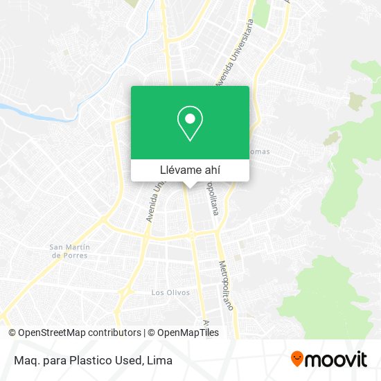 Mapa de Maq. para Plastico Used