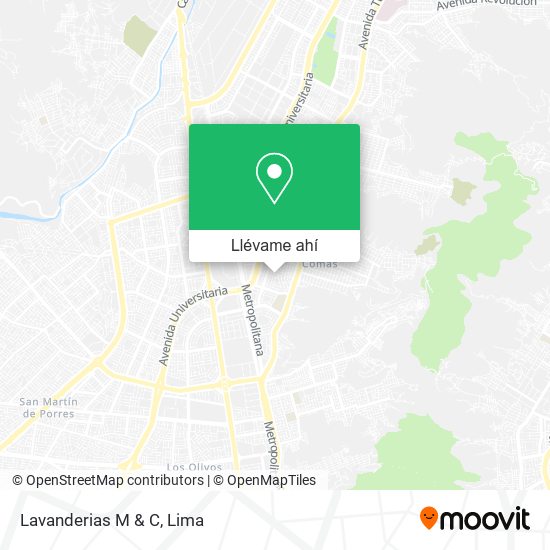 Mapa de Lavanderias M & C