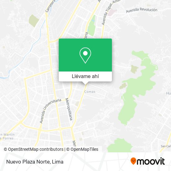 Mapa de Nuevo Plaza Norte