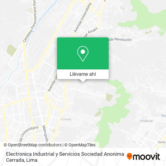 Mapa de Electronica Industrial y Servicios Sociedad Anonima Cerrada