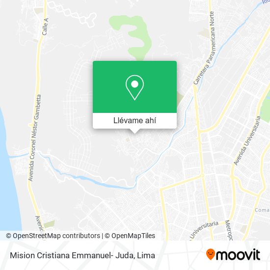 Mapa de Mision Cristiana Emmanuel- Juda