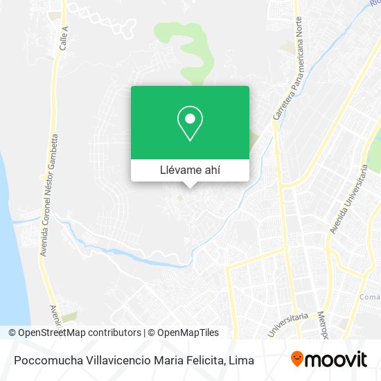 Mapa de Poccomucha Villavicencio Maria Felicita