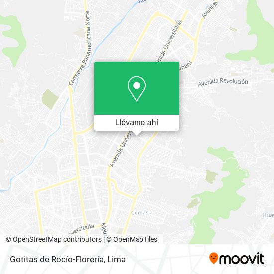 Mapa de Gotitas de Rocío-Florería