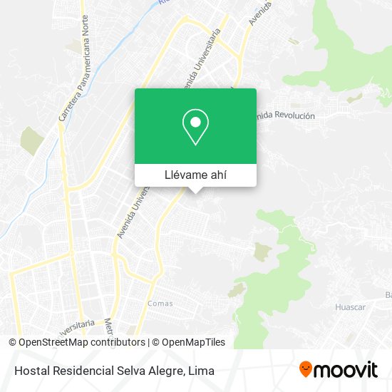 Mapa de Hostal Residencial Selva Alegre