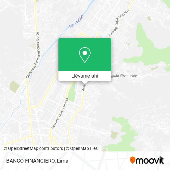 Mapa de BANCO FINANCIERO