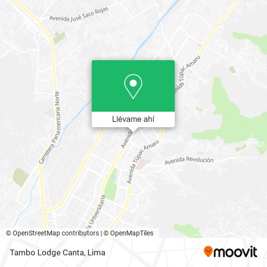 Mapa de Tambo Lodge Canta