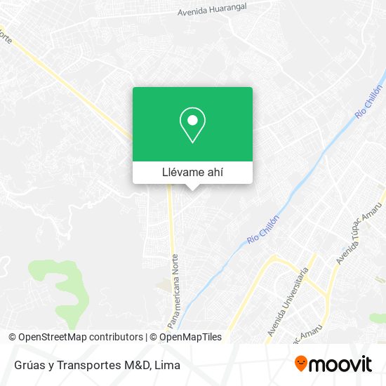 Mapa de Grúas y Transportes M&D