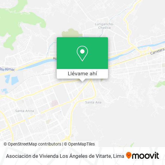 Mapa de Asociación de Vivienda Los Ángeles de Vitarte