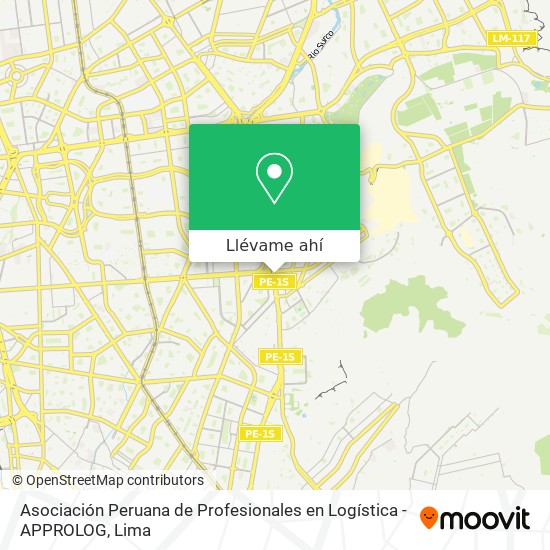 Mapa de Asociación Peruana de Profesionales en Logística - APPROLOG
