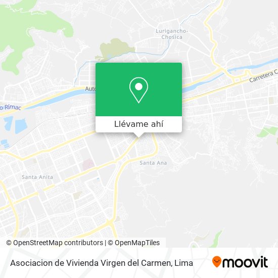 Mapa de Asociacion de Vivienda Virgen del Carmen